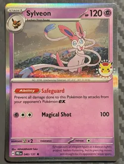 Pokemon TCG Sylveon 040/131 Pokemon Day 2025 Stamped Promo - Image 1