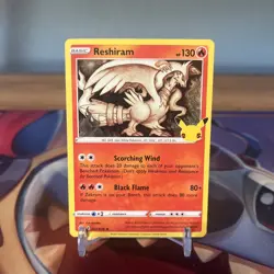 RESHIRAM 002/025 25TH CELEBRATIONS POKEMON (HOLO RARE, NM) - Image 1