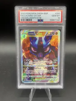 PSA 10 GEM MINT Lucario VSTAR SWSH291 Pokemon Crown Zenith ETB Black Star Promo - Image 1