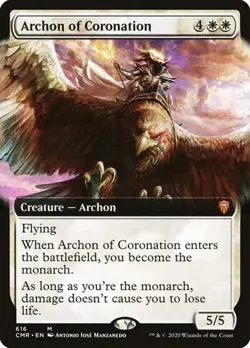 Archon of Coronation - Extended Art Commander Legends LP MTG - Image 1