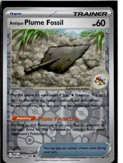 Antique Plume Fossil - 079/086 - Reverse Holo - Pokemon White Flare ENG - Image 1