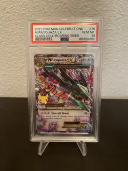 2021 Pokemon Celebrations Classic Collection Roaring Skies M Rayquaza EX PSA 10 - Image 1
