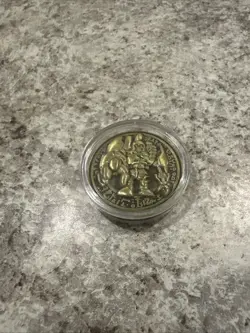 YuGiOh Ancient Gear Golem YCS Pre-Registration Coin Official Gold YGO - Image 1