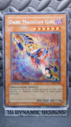 | Yugioh Dark Magician Girl CT2-EN004 Secret Rare 2005 Collectors Tin HP 🔥 | - Image 1
