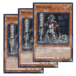 Yugioh - Wightlord x 3 - 1st Edition NM - Plus Free Holographic Card - Image 1