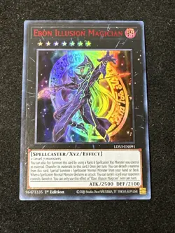 Yugioh! Ebon Illusion Magician (Red) - LDS3-EN091 - Ultra Rare - 1st Edition Nm - Image 1
