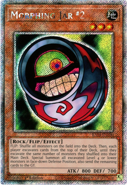 YuGiOh! Morphing Jar #2 - RA03-EN100 - Platinum Secret Rare 1st Edition NM/M - Image 1