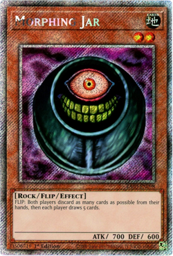 YuGiOh! Morphing Jar - RA03-EN098 - Platinum Secret Rare 1st Edition NM/M - Image 1