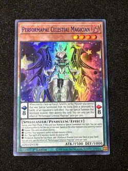 Yugioh LDS3-EN130 Performapal Celestial Magician blue Ultra Rare 1ST ED NM - Image 1