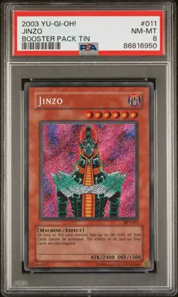 Yugioh Jinzo BPT-011 Secret Rare 2003 PSA 8 NM/MINT - Image 3