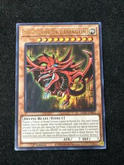 Yugioh! Slifer the Sky Dragon EGS1-EN001 Ultra Rare 1st Edition Lp - Image 1