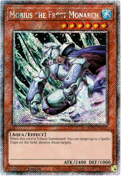 YuGiOh! Mobius the Frost Monarch - RA03-EN142 - Platinum Secret Rare 1st Edition - Image 1