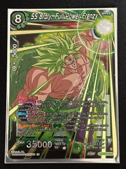 Dragon Ball Super Card Game SS Broly Full Power Frenzy SR Foil Card BT19-088 - Image 1