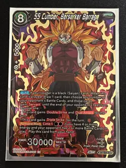 Dragon Ball Super Card Game SS Cumber Berserker Barrage SR Foil Card BT20-130 - Image 1