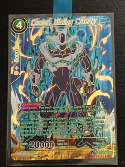 Dragon Ball Super Card Game Cooler Sibling Cruelty SPR Foil Card BT17-068 - Image 1
