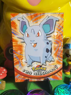 Pokemon TCG Vintage 1998 Topps Nidoran #29 NM/M Blue Label Pokemon Card - Image 1