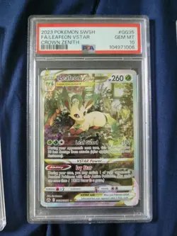 2023 Pokemon SWSH Leafeon VSTAR Crown Zenith Gem MT #GG35 Card - Image 1