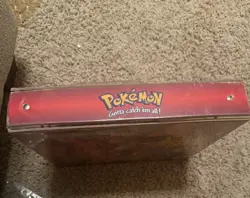 3 Ring Card Binder Nintendo Pokemon Pikachu Ash Damaged see pics. 41365040775 - Image 2