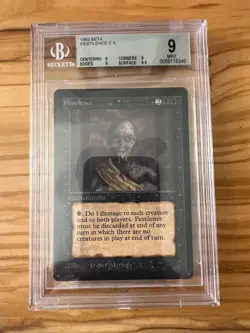 Magic the Gathering MTG Beta Pestilence BGS 9 quad + (Beta Bob) - Image 1