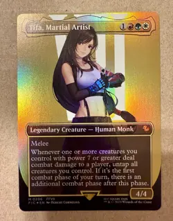 Tifa, Martial Artist #0206 Mythic (Borderless) (FOIL) NM MTG Final Fantasy - Image 1