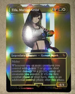 Tifa, Martial Artist #0206 Mythic (Borderless) (FOIL) NM MTG Final Fantasy - Image 3