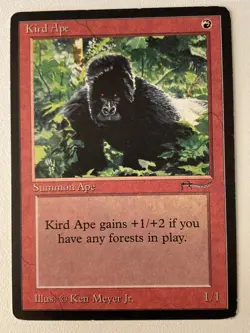 Magic the Gathering MTG Arabian Nights Kird Ape LP (Beta Bob) - Image 1
