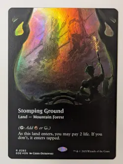 Stomping Ground Borderless FOIL MTG Edge of Eternities Nm/M *IN HAND* - Image 1