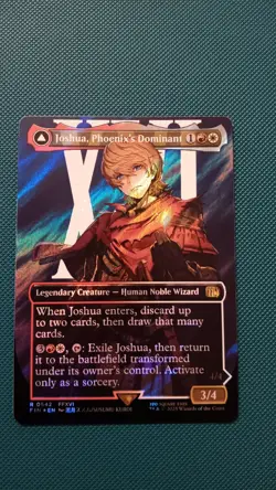 MTG Joshua, Phoenix's Dominant Borderless Surge Foil Final Fantasy #542 - Image 1