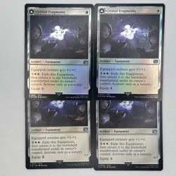 4x MTG Crystal Fragments Final Fantasy (2x Foil, 2 Regular) NM Playset - Image 1