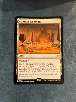 MTG Accursed Duneyard R Commander: Aetherdrift 20 NM - Image 1