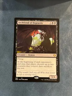 MTG Archfiend of Depravity R Starter Commander Decks 67 NM - Image 1
