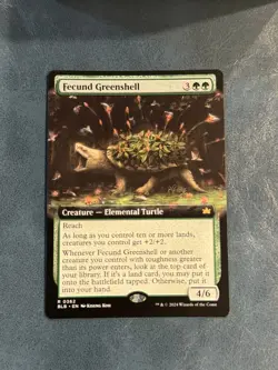 MTG Fecund Greenshell (Extended Art) R Bloomburrow 362 NM - Image 1