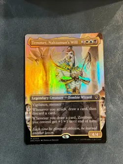 MTG FOIL Temmet, Naktamun's Will (Borderless) M Commander: Aetherdrift 4 NM - Image 1