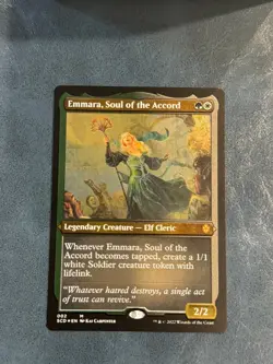 MTG Emmara, Soul of the Accord (Foil Etched) M Starter Commander Decks 2 NM - Image 1