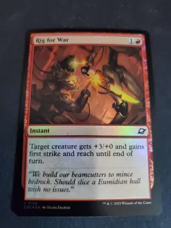 Rig for War *FOIL Common* Magic MtG x1 Edge of Eternities NM - Image 1