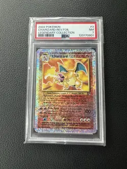 Charizard 3/110 Legendary Collection Reverse Holo Foil PSA7 Pokemon Card 2002 - Image 1