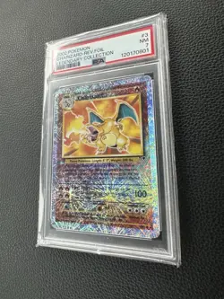 Charizard 3/110 Legendary Collection Reverse Holo Foil PSA7 Pokemon Card 2002 - Image 3
