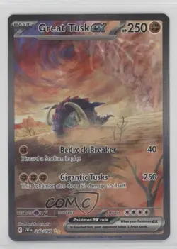 Great Tusk ex Special Illustration Rare Pokemon SV01: Scarlet & Violet #246 0n64 - Image 1