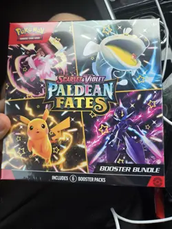 NEW Pokemon TCG Scarlet & Violet Paldean Fates Booster Bundle Factory Sealed - Image 1