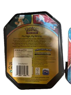 Pokemon TCG Tins Salamanca & Dragonite Lot Of 2 Tins SEALED - Image 2