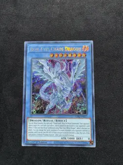 YUGIOH! Blue-Eyes Chaos Dragon LDS2-EN017 Secret Rare 1st Edition MINT - Image 1