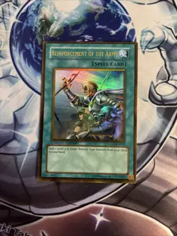 (YBL) Yugioh Reinforcement of the Army Gold Rare GLD1-EN032 Lightly Played - Image 1