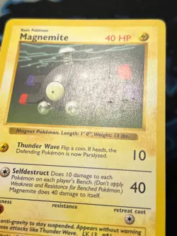 Magnemite 53/102 Shadowless Base Set - Pokemon Card WOTC LP - - Image 4