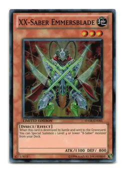 XX-Saber Emmersblade - HASE-EN001 Limited Edition Super Rare - YuGiOh-LP - Image 1