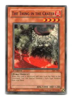 The Thing in the Crater - IOC-063 1st Edition - YuGiOh-LP - Image 1