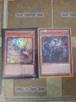 YUGIOH GOBLIN BIKER CLATTER SPLODER + MEAN MERCILESS PHNI SUPER 1ST ED NM - Image 1