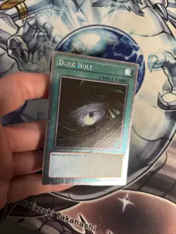 (YBL) YUGIOH TCG DARK HOLE NKRT-EN024 PLATINUM LIMITED EDITION LP - Image 3