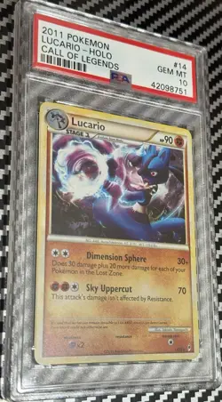 2011 Pokemon Call of Legends # 14 Lucario Holo PSA 10 Card GEM MINT! Rare! Pop12 - Image 2