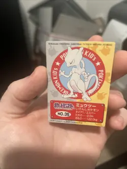 Mewtwo No 35 Pokemon Mini Kids Card Japanese Bandai 1997 Vintage US SELLER NM * - Image 3