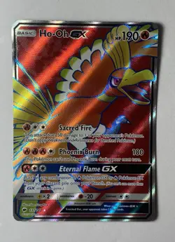 Pokemon TCG Ho-Oh GX Full Art Card 131/147 Sm-Burning Shadows - Image 1